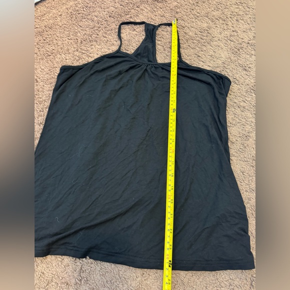 Avid Love Black Tank Top Cami Sleep Shirt Y Back Stretch L NEW - Picture 6 of 6